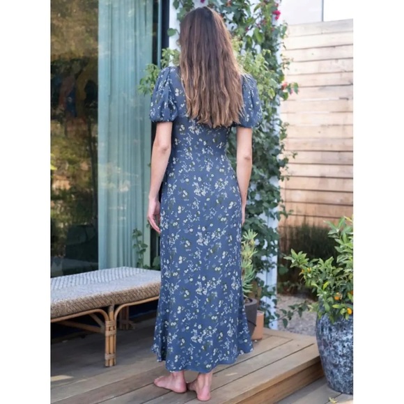 Reformation Blue Floral Maxi Dress - Picture 2 of 12